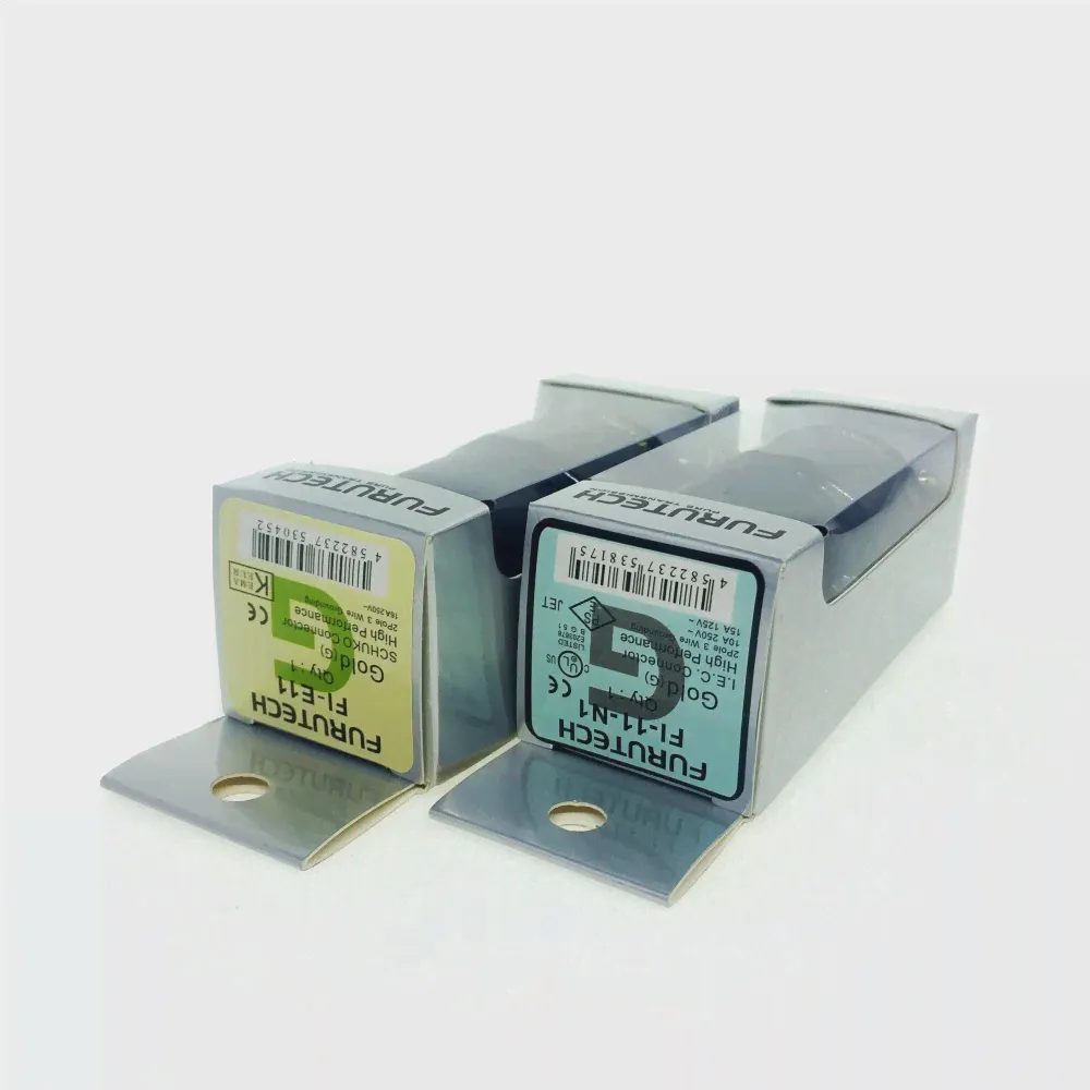 🛍 Штепсельная Вилка Furutech Fi-e11 (g) Fi-11-n1 (R) с родиевым концом Schuko konektor IEC 15A 125V 16A 250V matiur-1