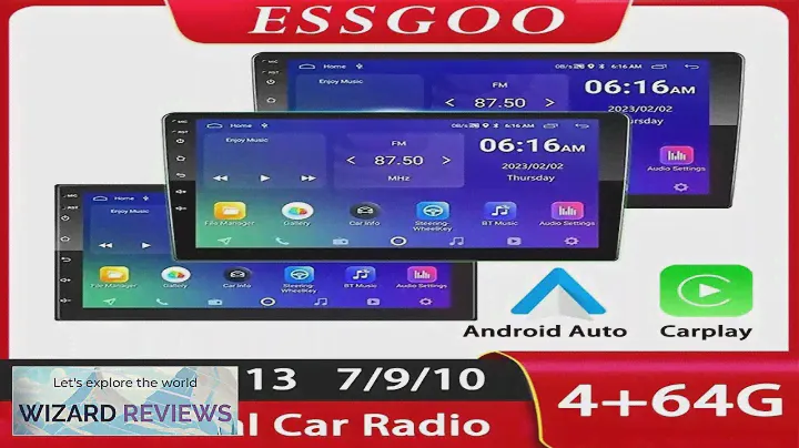 ESSGOO Car Radio 2 Din 7"/9"/10" Carplay Auto Android 13 Mp5 Universal Review