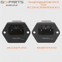 🛍 Новинка, оригинальная розетка FURUTECH FI-03, розетка переменного тока IEC320-1 C14, с держателем предохранителя, покрытие золотом и родием 10 А, 250 В, 1 шт.