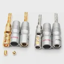 🛍 Furutech FP-200B(G) Динамик кабель покрытого родием контрольные выводы вилки типа банан разъем оригинальная коробка Сделано в Японии, Hi-Fi,