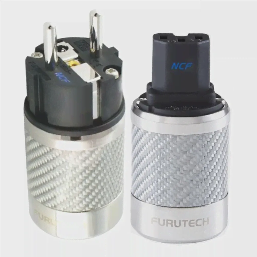 🛍 Hi-Fi вилкой Furutech FI-E50 нфс (R) FI-50 (R) Мощность адаптер разъем Родий высокого класса коробка 15A 125V