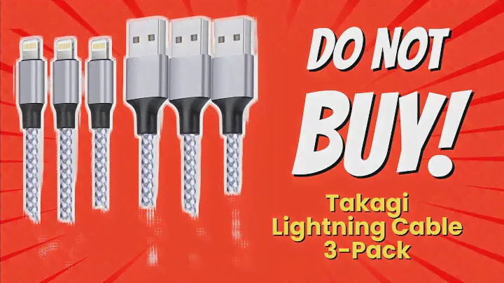 DON'T BUY Takagi Lightning Cable 3-Pack BEFORE WATCHING THIS VIDEO 🚫⚡