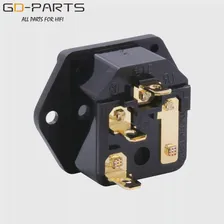 🛍 Новинка, оригинальная розетка FURUTECH FI-03, розетка переменного тока IEC320-1 C14, с держателем предохранителя, покрытие золотом и родием 10 А, 250 В, 1 шт.