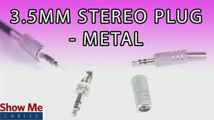 3.5mm Metal Stereo Plug - DIY Project to Repair Your Audio Cable #975