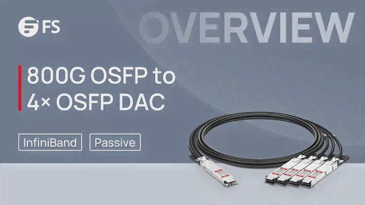 800G OSFP to 4x OSFP Direct Attach Copper Breakout Cable Overall Introduction | FS