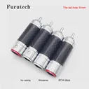 🛍 Hi-Fi Furutech CF-102(R), разъем RCA из углеродного волокна с родиевым покрытием, самоблокирующийся разъем, сигнальный кабель
